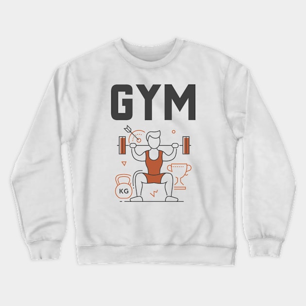 GYM Crewneck Sweatshirt by Jitesh Kundra